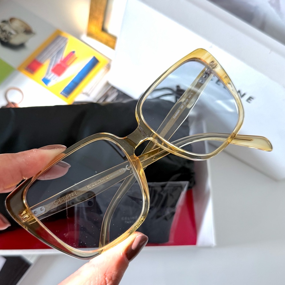 NIB Celine Tinted Square Cat‎ Eye Sunglasses - Picture 2 of 9